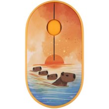 Мишка бездротова, 2E MF300 CAPYBARA SUNSET Silent WL BT, жовтий