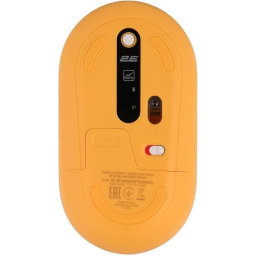 Мишка бездротова, 2E MF300 CAPYBARA SUNSET Silent WL BT, жовтий