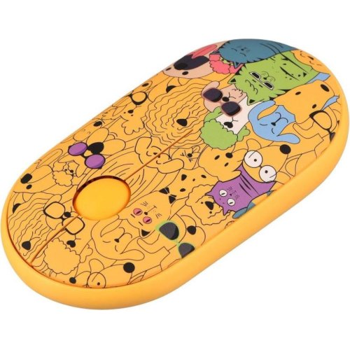 Мишка бездротова, 2E MF300 PETS CATS&DOGS Silent WL BT, жовтий