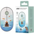 Мишка бездротова, 2E MF300 CAPYBARA TANGERINE Silent WL BT, зелений