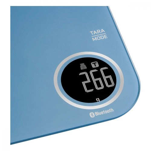 Ваги Sencor кухонні, 5кг, підключення до смартфону, AAAx2, пластик, синій