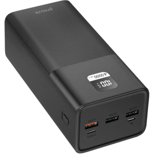Зовнішній акумулятор Power Bank Proove Giant 100W 40000mAh Black