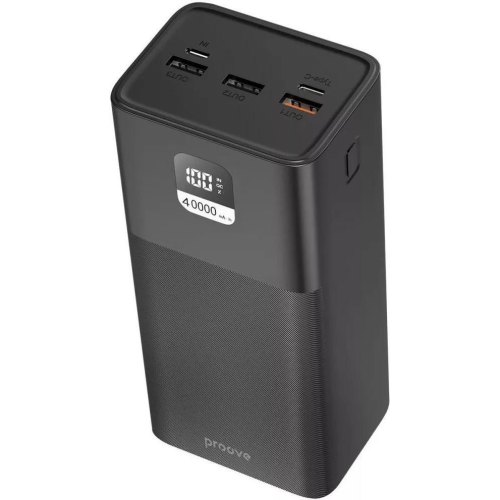 Зовнішній акумулятор Power Bank Proove Giant 100W 40000mAh Black