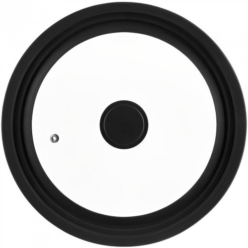 Кришка ARDESTO універсальна Black Mars Smart 24/26/28 см, скло, силікон