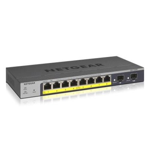 Комутатор NETGEAR GS110TP 8xGE PoE+, 2xGE SFP, керований L2