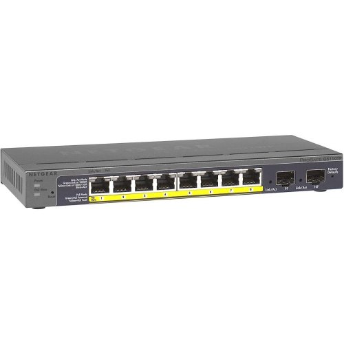 Комутатор NETGEAR GS110TP 8xGE PoE+, 2xGE SFP, керований L2