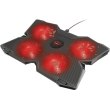 Підставка для ноутбука Trust GXT278 YOZU COOLING (17.3') RED LED Black