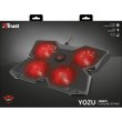 Підставка для ноутбука Trust GXT278 YOZU COOLING (17.3') RED LED Black