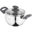 Каструля ARDESTO Gemini Cremona, скляна кришка, 2.2 л, нержавіюча сталь