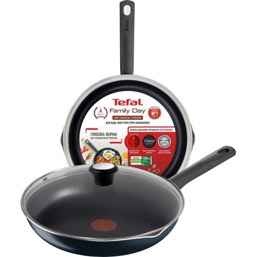 Сковорідка Tefal з кришкою Family Day 26 см