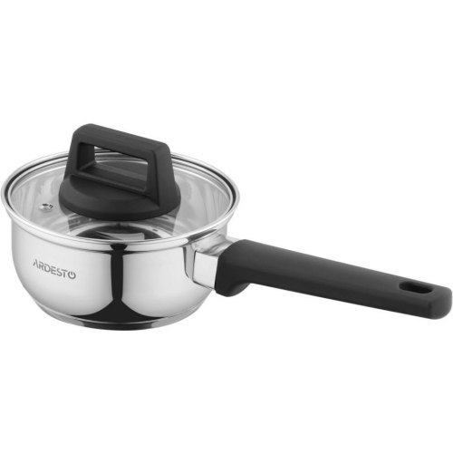 Ківш ARDESTO Gemini, скляна кришка, 1.4 л, нержавіюча сталь