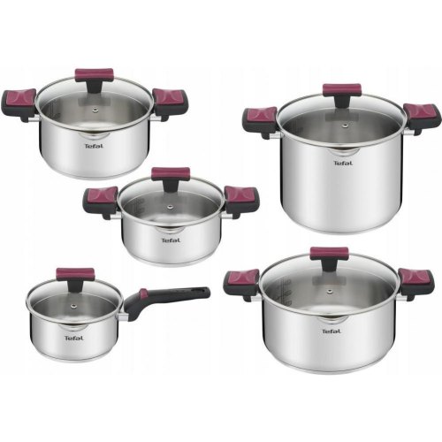 Набір посуду Tefal Cook&Clip, 10 предметів (G723SA74)