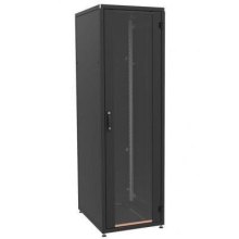 Шафа ZPAS 19 42U 600x1000, скляні двері WZ-IT-426010-69AA-4-161-FP, чорна