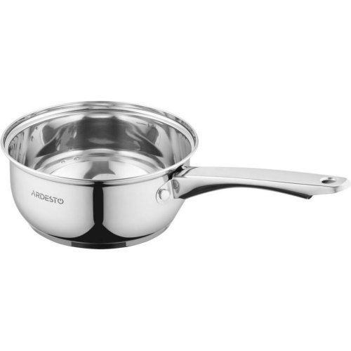 Ківш ARDESTO Gemini Gourmet, скляна кришка, 1.2 л, нержавіюча сталь