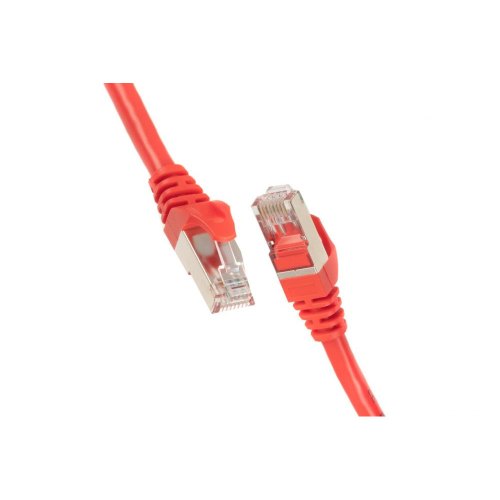 Патч-корд 2E Cat 6, S-FTP екран. фольга з обплетенням, RJ45, 4Х2 27AWG, 7/0.14 Cu, 1.50 m, PVC, Red