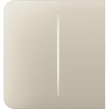 Кнопка бокова для двоклавішного вимикача SideButton 2-gang for LightSwitch Jeweler, бездротовий, ivory