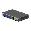 Комутатор NETGEAR GS516PP 16xGE PoE+(260Вт), некерований