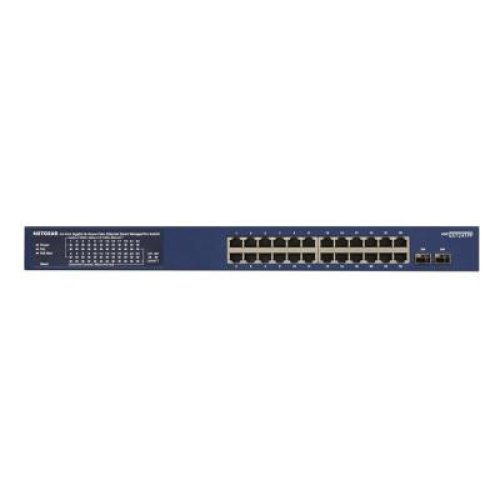 Комутатор NETGEAR GS724TPP 24x1GE PoE+(380Вт), 2xSFP, керований