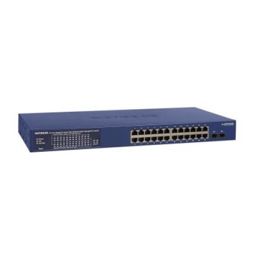 Комутатор NETGEAR GS724TPP 24x1GE PoE+(380Вт), 2xSFP, керований