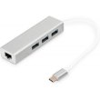 Концентратор DIGITUS DIGITUS USB-C - USB 3.0 3 Port Hub + Gigabit Ethernet