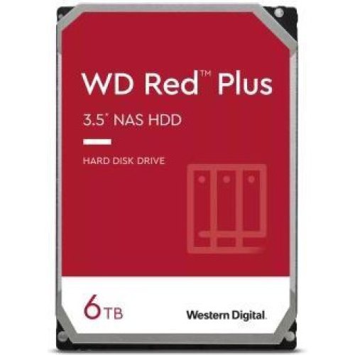Жорсткий диск WD Red Plus NAS 6TB 3.5' 5400 256MB SATA