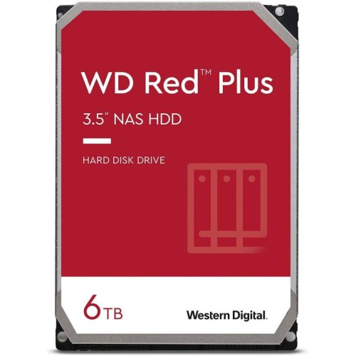 Жорсткий диск WD Red Plus NAS 6TB 3.5' 5400 256MB SATA