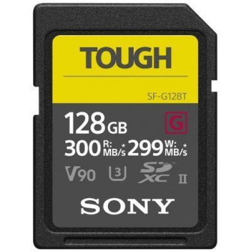 microSDXC  Sony 128GB SDXC C10 UHS-II U3 V90 R300/W299MB/s Tough