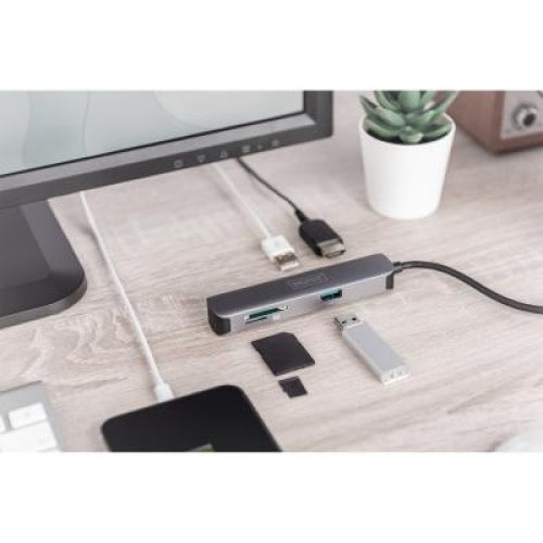 Док-станція DIGITUS Travel USB-C, 5 Port