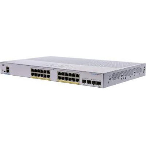 Комутатор Cisco CBS250 Smart 24-port GE, PoE, 4x1G SFP