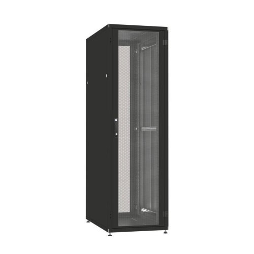 Шафа ZPAS 19 42U 600x1000, перфор.двері WZ-IT-426010-44AA-4-161-FP, чорна