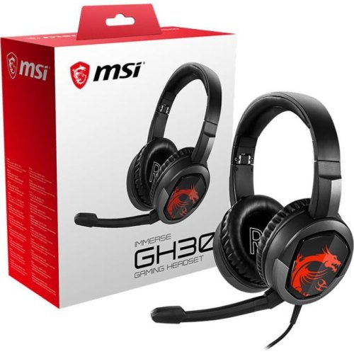 Навушники дротові MSI Immerse GH30 Immerse Stereo Over-ear Gaming Headset V2
