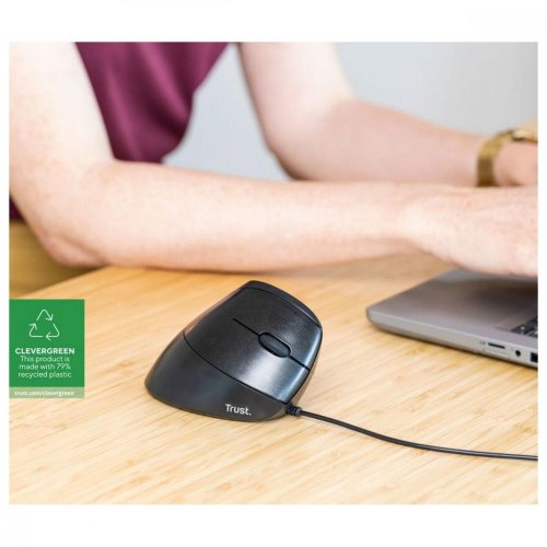 Мишка дротова Trust Trust Bayo Vertical ergonomic ECO BLACK