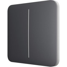 Кнопка для двоклавішного вимикача SoloButton 2-gang for LightSwitch, Jeweler, бездротовий, graphite