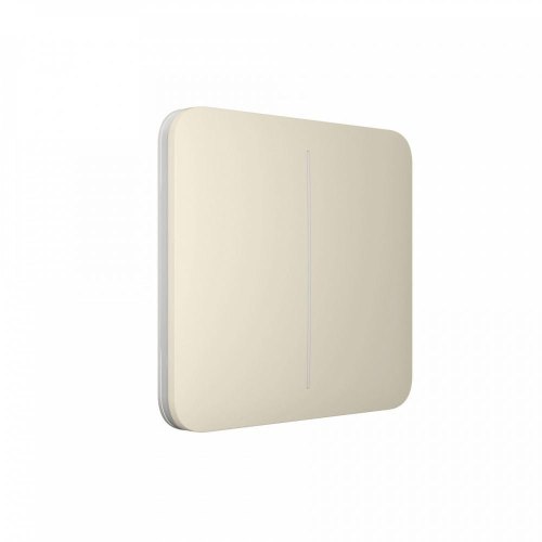Кнопка для двоклавішного вимикача SoloButton 2-gang for LightSwitch, Jeweler, бездротовий, ivory