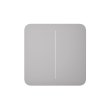 Кнопка для двоклавішного вимикача SoloButton 2-gang for LightSwitch, Jeweler, бездротовий, fog