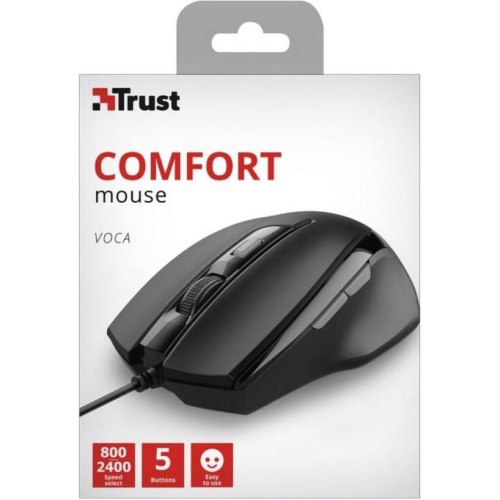 Мишка дротова Trust Voca USB Black