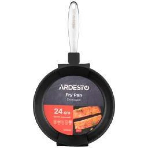 Сковорода ARDESTO Gemini Gazzo 24 см, сірий, нержавіюча сталь