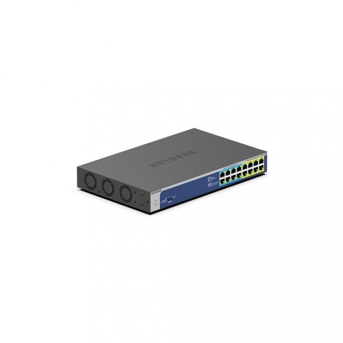 Комутатор NETGEAR GS516UP 8xGE PoE++, 8xGE PoE+(380W), некерований