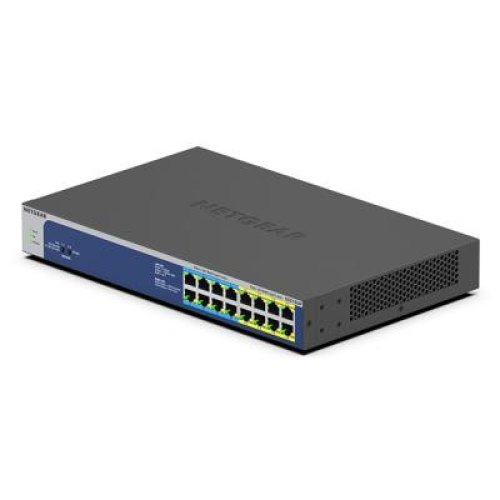 Комутатор NETGEAR GS516UP 8xGE PoE++, 8xGE PoE+(380W), некерований