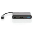 Адаптер DIGITUS USB-C - HDMA, 2xUSB