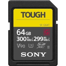 microSDXC Sony 64GB SDXC C10 UHS-II U3 V90 R300/W299MB/s Tough