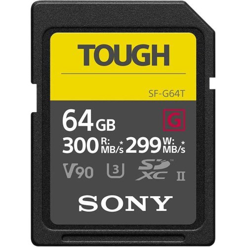 microSDXC Sony 64GB SDXC C10 UHS-II U3 V90 R300/W299MB/s Tough