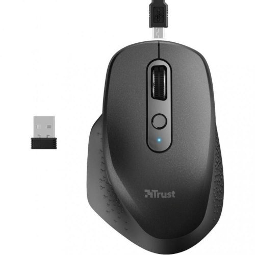 Мишка бездротова Trust Ozaa Rechargeable WL Black
