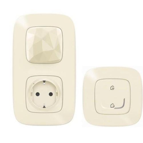 Стартовий набір (шлюз WiFi+smart-розетка+вимик. 'Вдома/не вдома') (Valena Allure with NETATMO) [Слонова кістка]