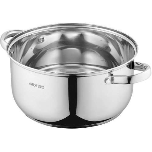 Каструля ARDESTO Gemini Gourmet, скляна кришка, 5 л, нержавіюча сталь