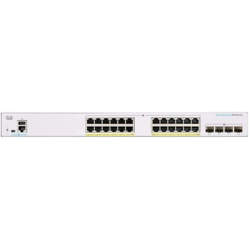 Комутатор Cisco CBS250 Smart 24-port GE, PoE, 4x10G SFP+