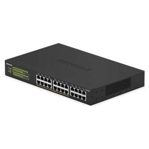 Комутатор NETGEAR GS324P 16xGE PoE+(190Вт), 8xGE, некерований