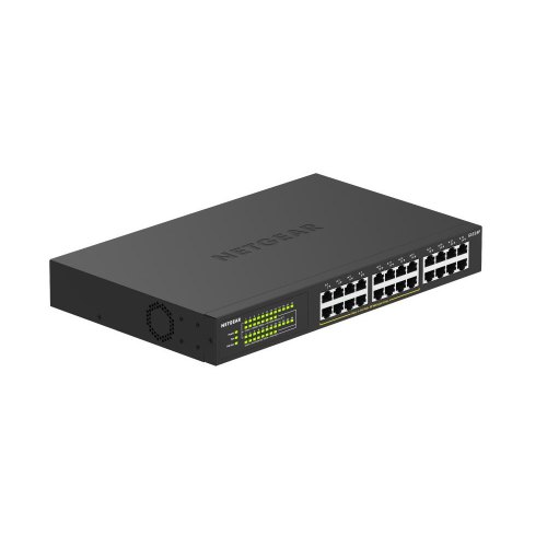 Комутатор NETGEAR GS324P 16xGE PoE+(190Вт), 8xGE, некерований