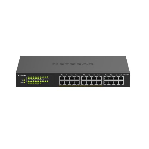 Комутатор NETGEAR GS324P 16xGE PoE+(190Вт), 8xGE, некерований
