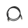 Патч-корд 2E Cat 6, S-FTP екран. фольга з обплетенням, RJ45, 4Х2 27AWG, 7/0.14 Cu, 1.00 m, PVC, Black